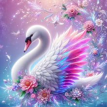 Load image into Gallery viewer, AB Diamond Painting - Full Round - White Swan (40*40CM)
