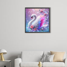 Load image into Gallery viewer, AB Diamond Painting - Full Round - White Swan (40*40CM)
