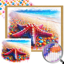 Load image into Gallery viewer, AB Diamond Painting - Full Round - summer ocean starfish (50*40CM)
