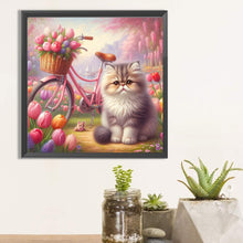 Load image into Gallery viewer, Diamond Painting - Full Square - tulip cat cat (30*30CM)
