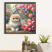 Load image into Gallery viewer, Diamond Painting - Full Square - tulip cat cat (30*30CM)
