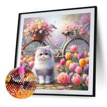 Load image into Gallery viewer, Diamond Painting - Full Square - tulip cat cat (30*30CM)
