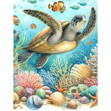 Load image into Gallery viewer, Diamond Painting - Full Square - sea turtle (30*40CM)
