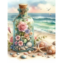 Load image into Gallery viewer, Diamond Painting - Full Square - Stray bottle on the beach (30*40CM)
