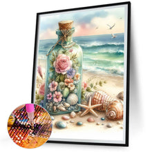 Load image into Gallery viewer, Diamond Painting - Full Square - Stray bottle on the beach (30*40CM)
