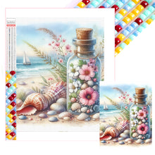 Load image into Gallery viewer, Diamond Painting - Full Square - Stray bottle on the beach (30*40CM)
