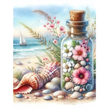 Load image into Gallery viewer, Diamond Painting - Full Square - Stray bottle on the beach (30*40CM)
