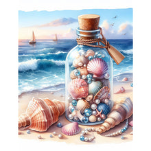 Load image into Gallery viewer, Diamond Painting - Full Square - Stray bottle on the beach (30*40CM)
