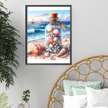 Load image into Gallery viewer, Diamond Painting - Full Square - Stray bottle on the beach (30*40CM)
