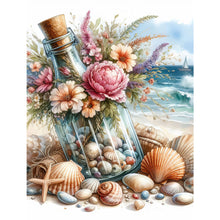 Load image into Gallery viewer, Diamond Painting - Full Square - Stray bottle on the beach (30*40CM)
