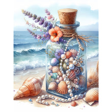 Load image into Gallery viewer, Diamond Painting - Full Square - Stray bottle on the beach (30*40CM)
