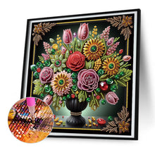 Load image into Gallery viewer, Diamond Painting - Partial Special Shaped - Dark color vase (30*30CM)
