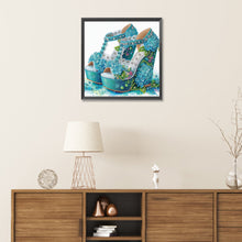Load image into Gallery viewer, Diamond Painting - Partial Special Shaped - flower high heels (30*30CM)

