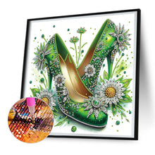 Load image into Gallery viewer, Diamond Painting - Partial Special Shaped - flower high heels (30*30CM)
