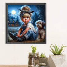 Load image into Gallery viewer, Diamond Painting - Full Square - little girl (40*40CM)
