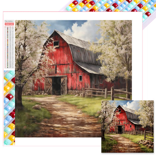 Diamond Painting - Full Square - red house (30*30CM)