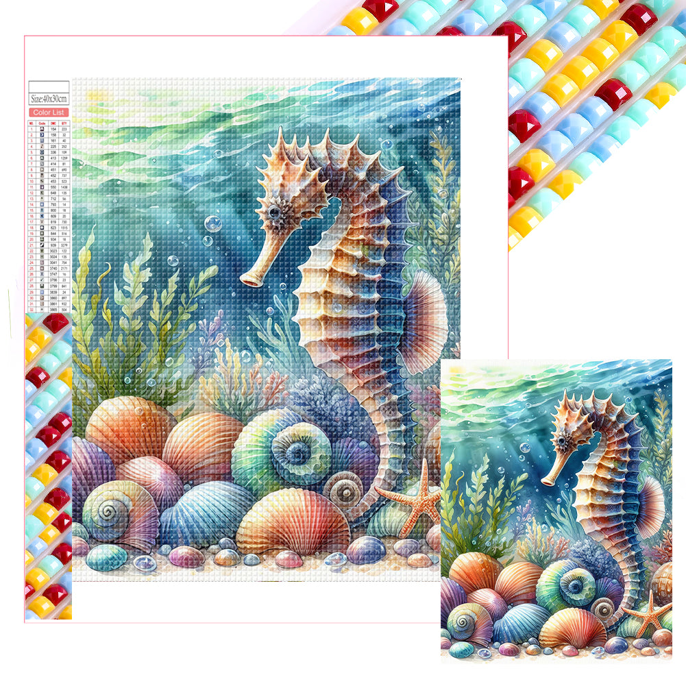 Diamond Painting - Full Square - seahorse (30*40CM)