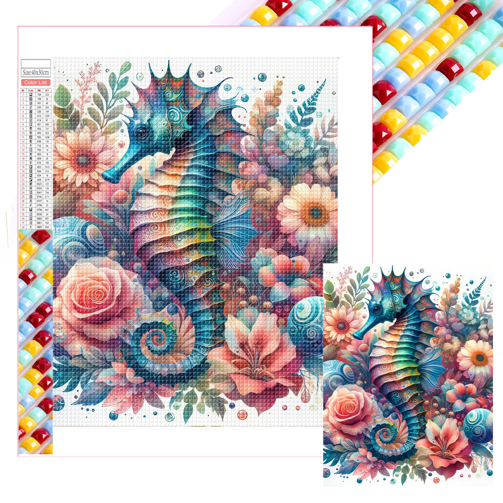 Diamond Painting - Full Square - Seahorse (30*40CM)