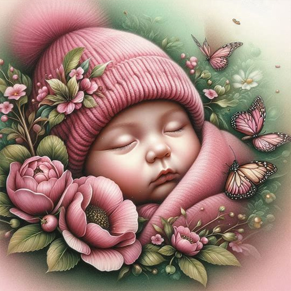 Diamond Painting - Full Round - Flower child (30*30CM)