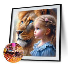 Load image into Gallery viewer, Diamond Painting - Full Round - Lion child (30*30CM)
