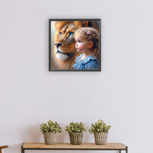 Load image into Gallery viewer, Diamond Painting - Full Round - Lion child (30*30CM)
