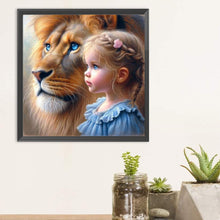 Load image into Gallery viewer, Diamond Painting - Full Round - Lion child (30*30CM)
