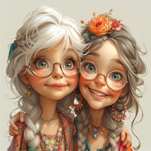 Load image into Gallery viewer, Diamond Painting - Full Round - Sisters (30*30CM)
