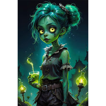 Load image into Gallery viewer, AB Diamond Painting - Full Round - zombie girl (40*60CM)
