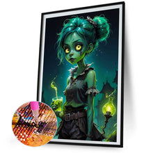 Load image into Gallery viewer, AB Diamond Painting - Full Round - zombie girl (40*60CM)
