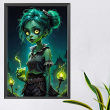 Load image into Gallery viewer, AB Diamond Painting - Full Round - zombie girl (40*60CM)
