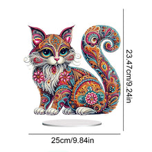 Load image into Gallery viewer, Double Sided Special Shape Cat Desktop Diamond Art Kits for Home Office Decor
