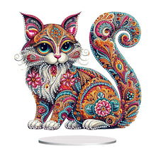 Load image into Gallery viewer, Double Sided Special Shape Cat Desktop Diamond Art Kits for Home Office Decor
