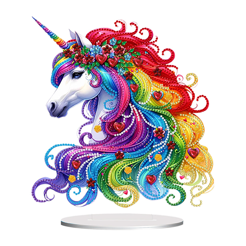 Double Sided Special Shape Horse Desktop Diamond Art Kits for Home Office Decor