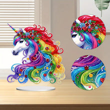 Load image into Gallery viewer, Double Sided Special Shape Horse Desktop Diamond Art Kits for Home Office Decor
