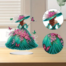 Load image into Gallery viewer, Double Sided Special Shape Elegant Lady Desktop Diamond Art Kits for Home Decor
