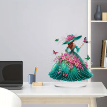Load image into Gallery viewer, Double Sided Special Shape Elegant Lady Desktop Diamond Art Kits for Home Decor

