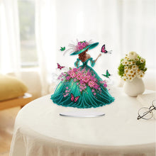 Load image into Gallery viewer, Double Sided Special Shape Elegant Lady Desktop Diamond Art Kits for Home Decor
