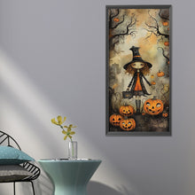 Load image into Gallery viewer, Diamond Painting - Full Round - halloween witch (30*70CM)
