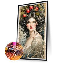 Load image into Gallery viewer, Diamond Painting - Full Round - Fantasy retro girl (40*75CM)
