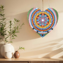 Load image into Gallery viewer, Wooden Special Shaped Heart DIY Diamond Painting Hanging Rack for Garden Decor
