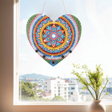 Load image into Gallery viewer, Wooden Special Shaped Heart DIY Diamond Painting Hanging Rack for Garden Decor
