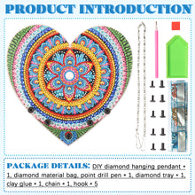 Load image into Gallery viewer, Wooden Special Shaped Heart DIY Diamond Painting Hanging Rack for Garden Decor
