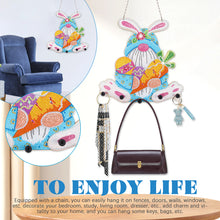 Load image into Gallery viewer, Wooden Special Shaped Rabbit DIY Diamond Painting Hanging Rack for Garden Decor
