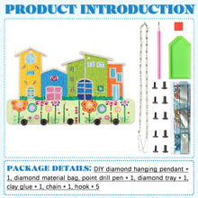 Load image into Gallery viewer, Wooden Special Shaped House DIY Diamond Painting Hanging Rack for Garden Decor
