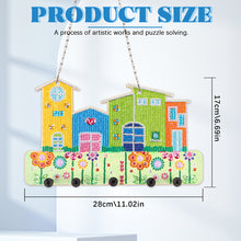 Load image into Gallery viewer, Wooden Special Shaped House DIY Diamond Painting Hanging Rack for Garden Decor

