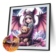 Load image into Gallery viewer, Diamond Painting - Full Round - dinosaur girl (50*50CM)
