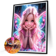 Load image into Gallery viewer, Diamond Painting - Full Round - pink butterfly girl (50*60CM)
