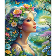 Load image into Gallery viewer, Diamond Painting - Full Round - Flower girl (50*60CM)
