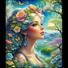 Load image into Gallery viewer, Diamond Painting - Full Round - Flower girl (50*60CM)
