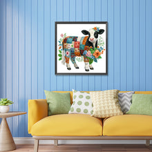 Load image into Gallery viewer, Diamond Painting - Partial Special Shaped - Cows and flowers (30*30CM)
